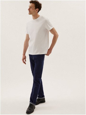 Strečové džíny rovného střihu Marks & Spencer námořnická modrá