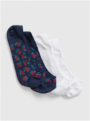 Modré dámské ponožky nízké GAP 2 páry