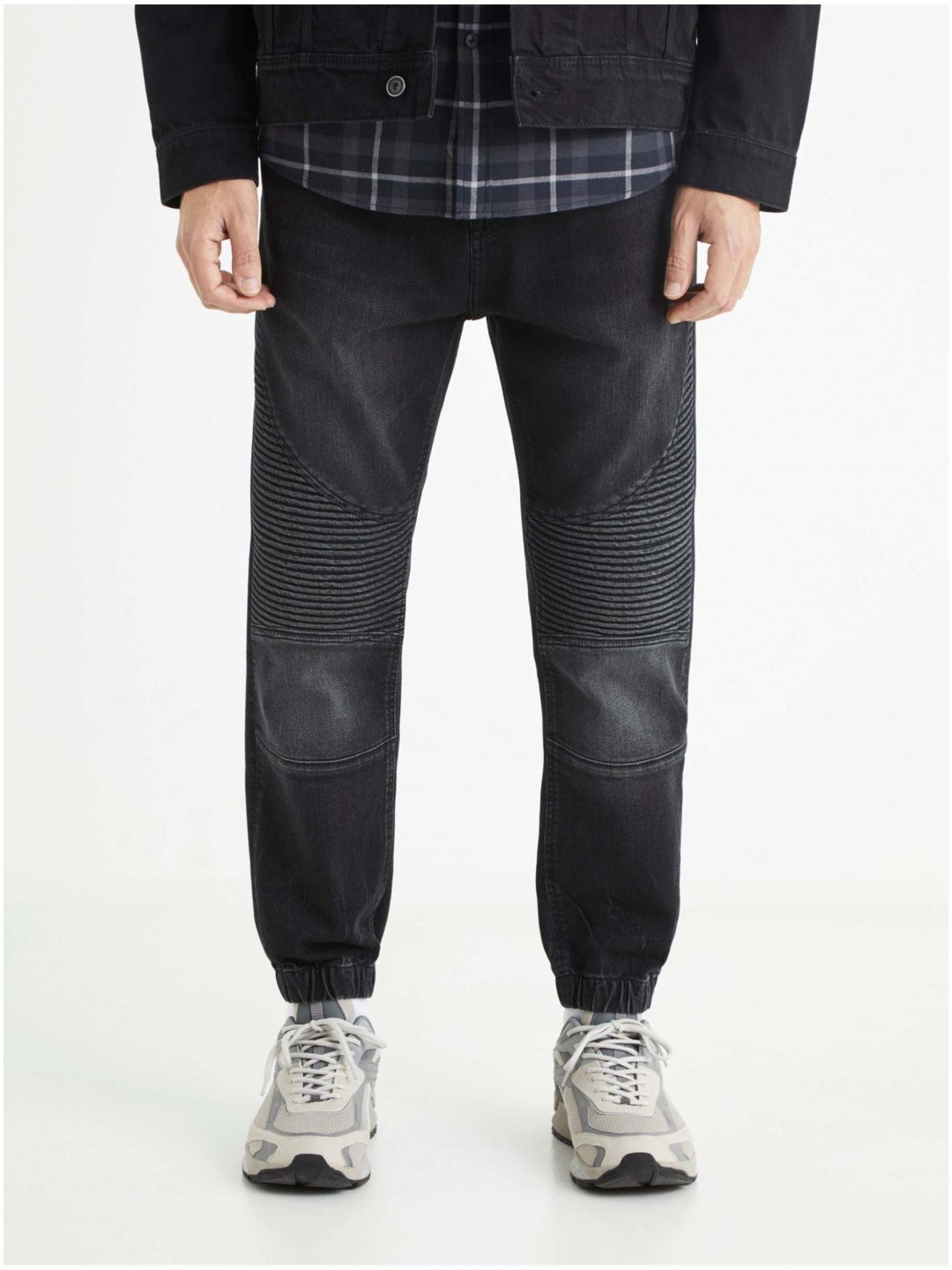 Černé pánské džínové kalhoty Celio