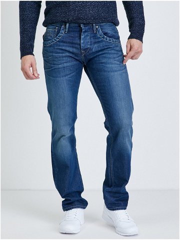 Tmavě modré pánské straight fit džíny Pepe Jeans