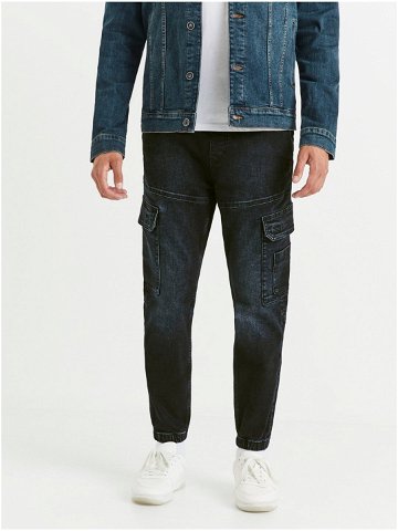 Tmavě modré pánské džínové kalhoty Celio Vojog