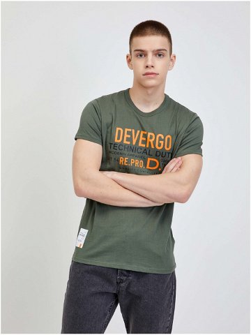 Khaki pánské tričko Devergo