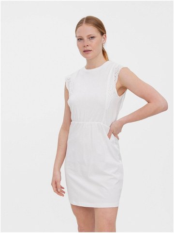 Bílé krátké šaty VERO MODA Hollyn