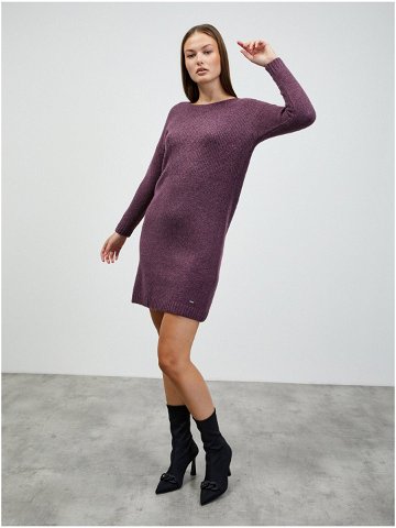 Fialové svetrové šaty ZOOT lab Coryn