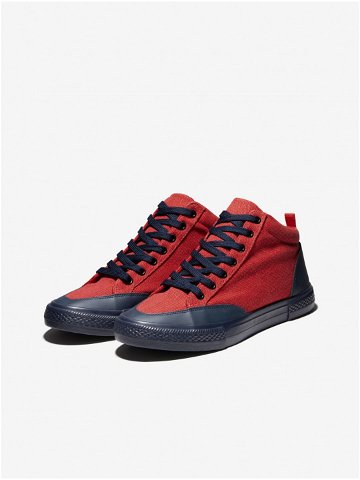 Černo-červené pánské sneakers boty Ombre Clothing T377
