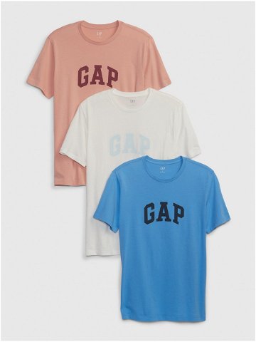 Barevné pánské tričko s logem GAP 3ks