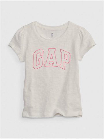 Bílé holčičí tričko s logem GAP GAP