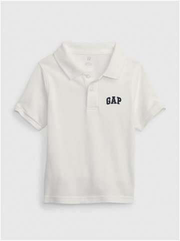 Bílé klučičí polo tričko piké GAP