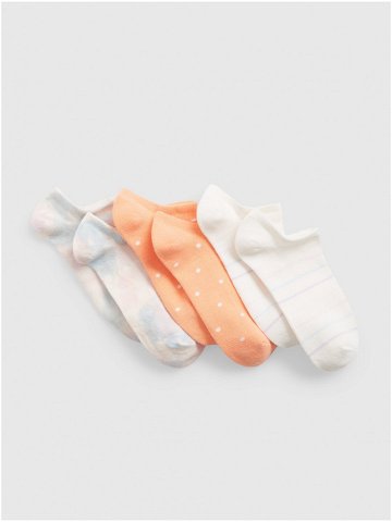 Barevné dětské nízké ponožky GAP 3 páry