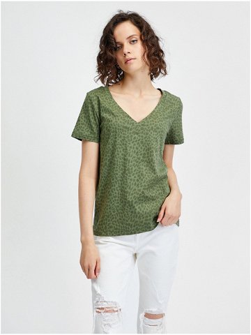 Zelené dámské vzorované tričko GAP