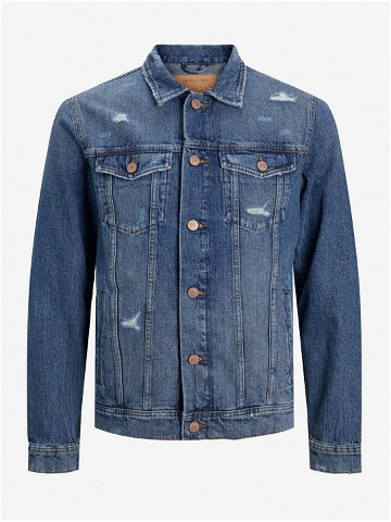 Modrá džínová bunda s potrhaným efektem Jack & Jones Jean