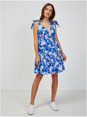 Modré květované šaty ORSAY