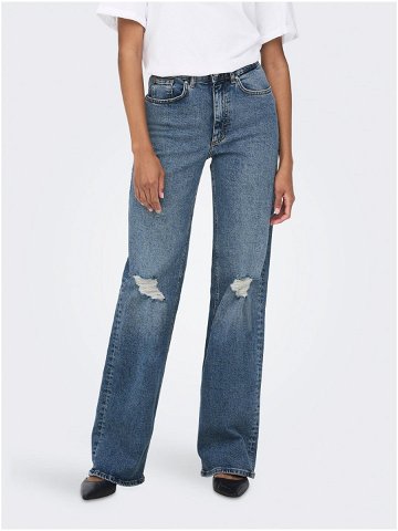Modré dámské široké džíny ONLY Juicy
