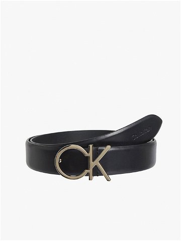 Černý dámský kožený pásek Calvin Klein Jeans
