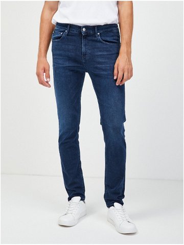 Tmavě modré pánské skinny fit džíny Calvin Klein Jeans