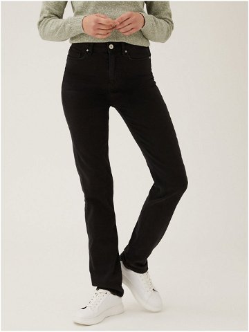 Černé dámské straight fit džíny Marks & Spencer Sienna