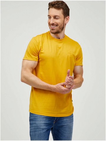 Hořčicové pánské tričko SAM 73 Sepot