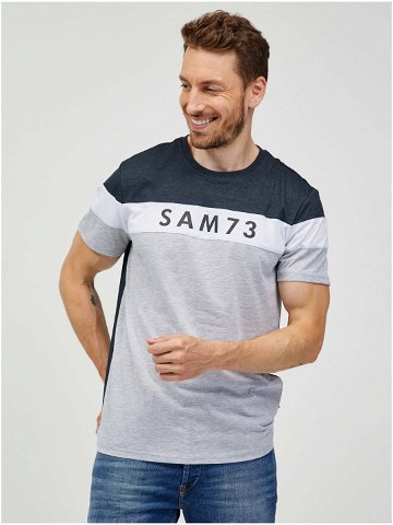 Šedé pánské tričko SAM 73 Kavix