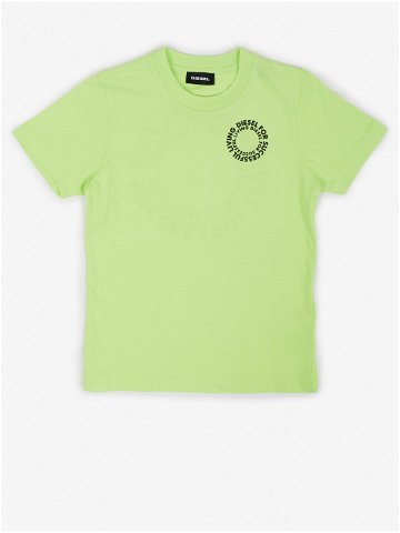 Světle zelené klučičí tričko s potiskem Diesel