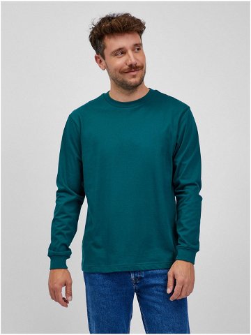 Tmavě zelené pánské basic tričko GAP organic