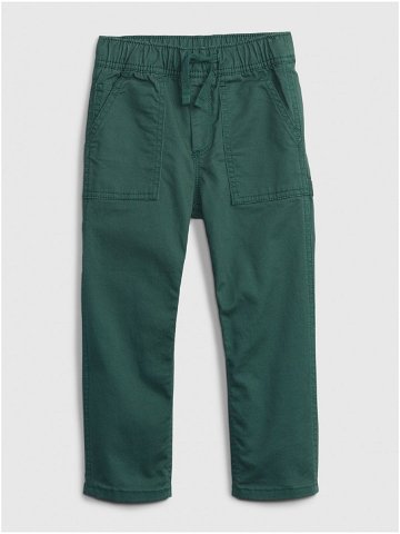 Tmavě zelené klučičí kalhoty GAP