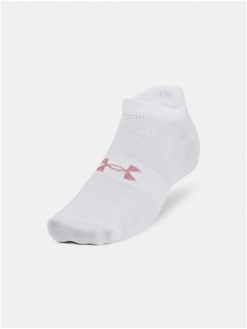 Sada tří párů pánských ponožek v bílé barvě Under Armour UA Essential No Show 3pk