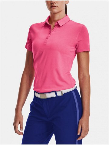 Růžové dámské polo tričko Under Armour UA Zinger Short Sleeve Polo