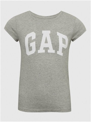 Šedé holčičí tričko s logem GAP