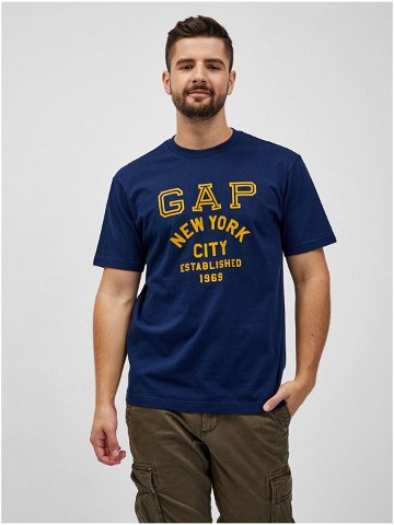 Tmavě modré pánské tričko GAP New York City