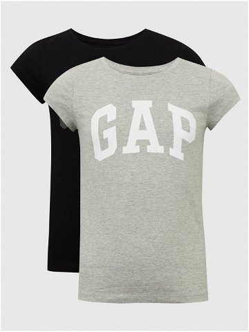 Barevná dívčí trička s logem GAP 2ks