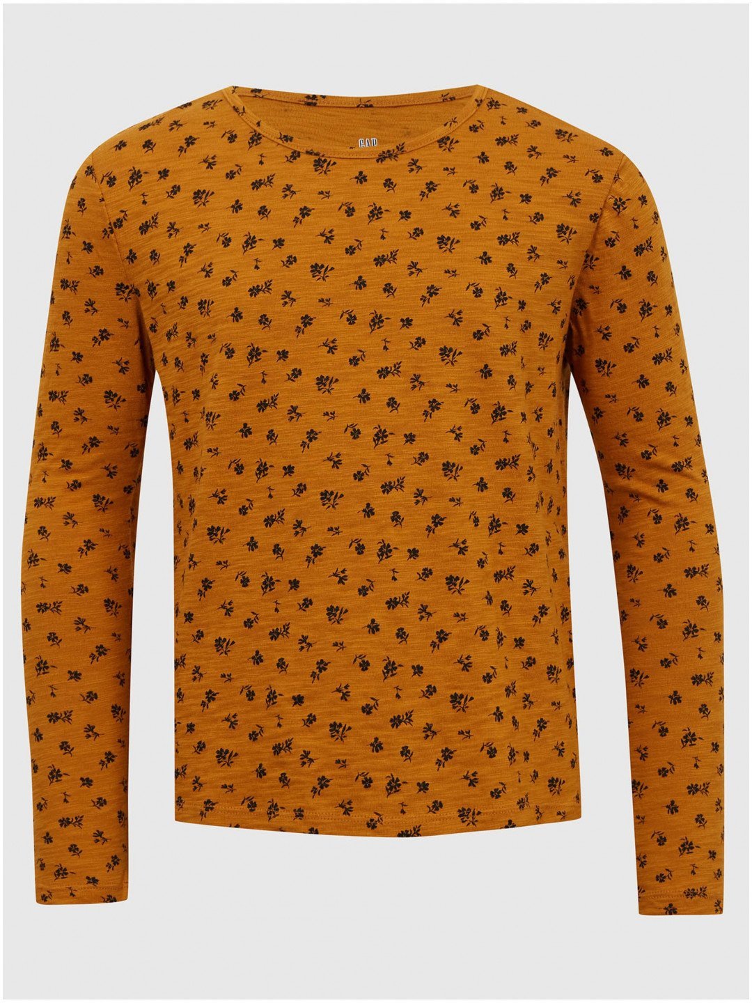 Oranžové dívčí květované tričko GAP