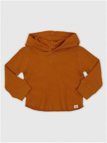 Oranžové klučičí tričko s kapucí GAP