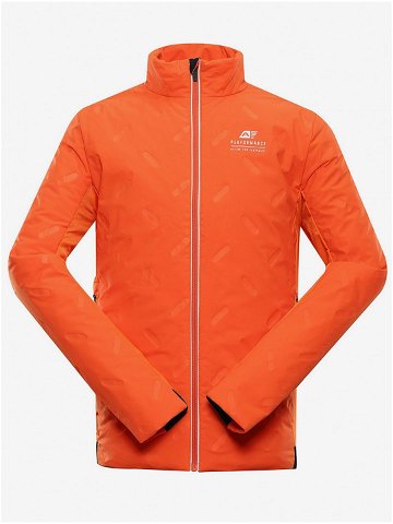 Oranžová pánská outdoorová bunda s úpravou DWR ALPINE PRO Barit