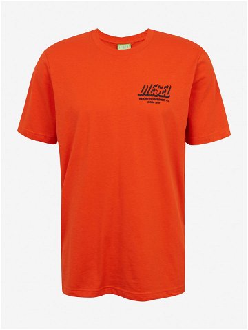 Oranžové pánské tričko Diesel Just