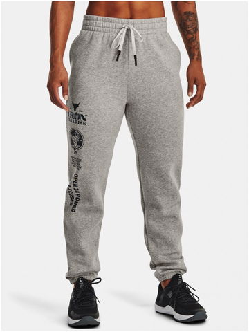 Šedé dámské tepláky Under Armour UA Pjt Rck Hm Gym Flc Pant