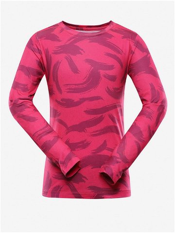 Růžové dětské rychleschnoucí tričko ALPINE PRO AMADO