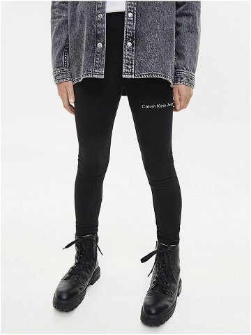 Černé holčičí legíny Calvin Klein Jeans