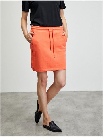 Oranžová krátká basic sukně s kapsami ZOOT lab Mariola