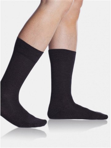 Tmavě šedé pánské ponožky Bellinda BAMBUS COMFORT SOCKS
