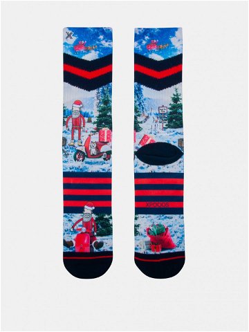 Červeno-modré pánské ponožky XPOOOS
