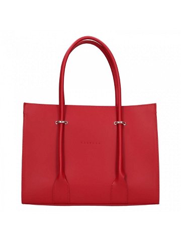 Luxusní dámská kožená kabelka Facebag Aristea – červená