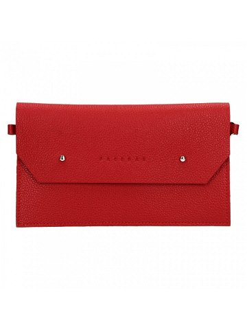 Dámská kožená crossbody kabelka Facebag Lianka – červená
