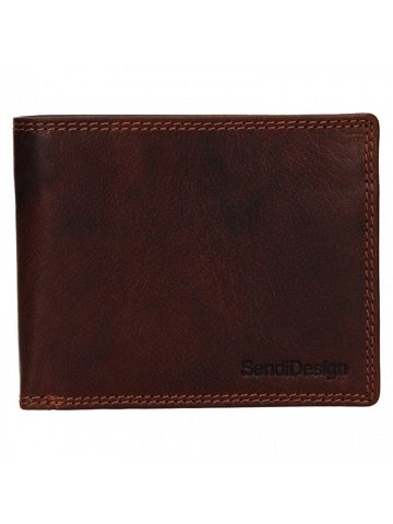 Pánská kožená peněženka SendiDesign Citez – hnědá