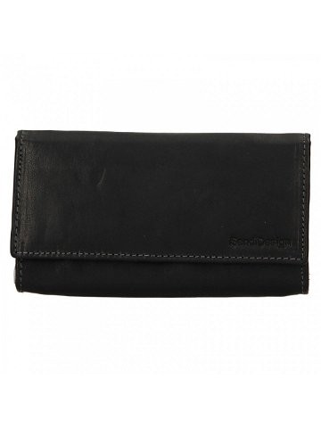 Dámská kožená peněženka SendiDesign Dinta – černá