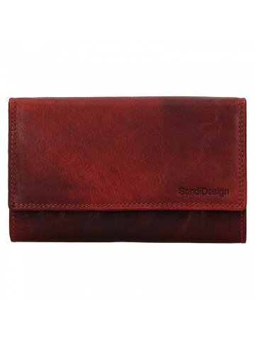 Dámská kožená peněženka SendiDesign Ember – červená