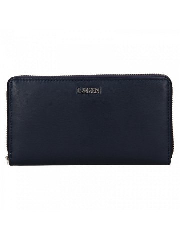 Dámská kožená peněženka Lagen Dita – tmavě modrá