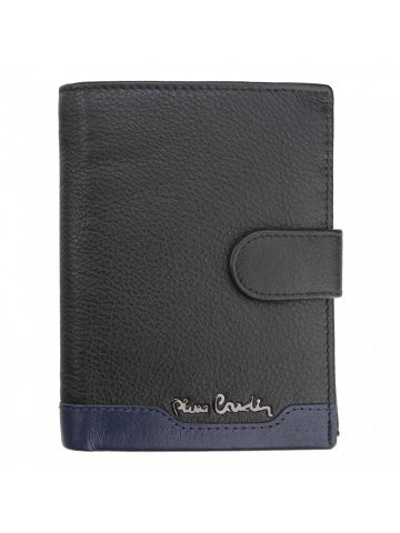 Pánská kožená peněženka Pierre Cardin Peter – černo-modrá