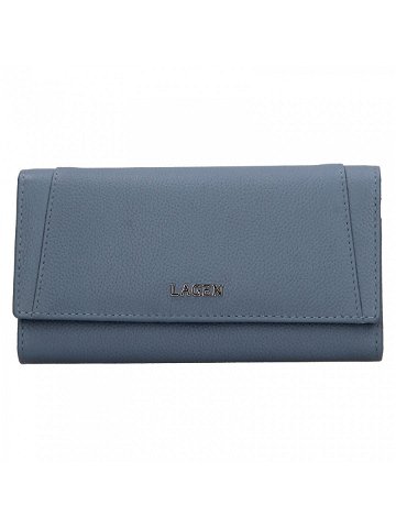 Dámská kožená peněženka Lagen Carlas – světle modrá