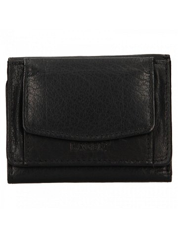 Dámská kožená slim peněženka Lagen Déborah – černá