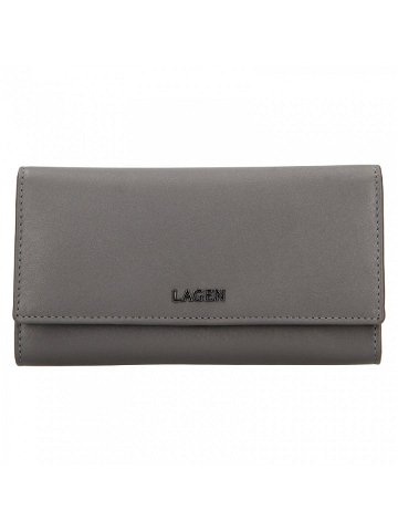 Dámská kožená peněženka Lagen Carlas – šedá